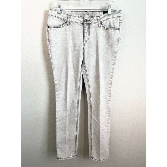 City Streets Denim - New City Streets Jeans Juniors Size 11 Low Rise Skinny Leg Gray Acid Wash Casual